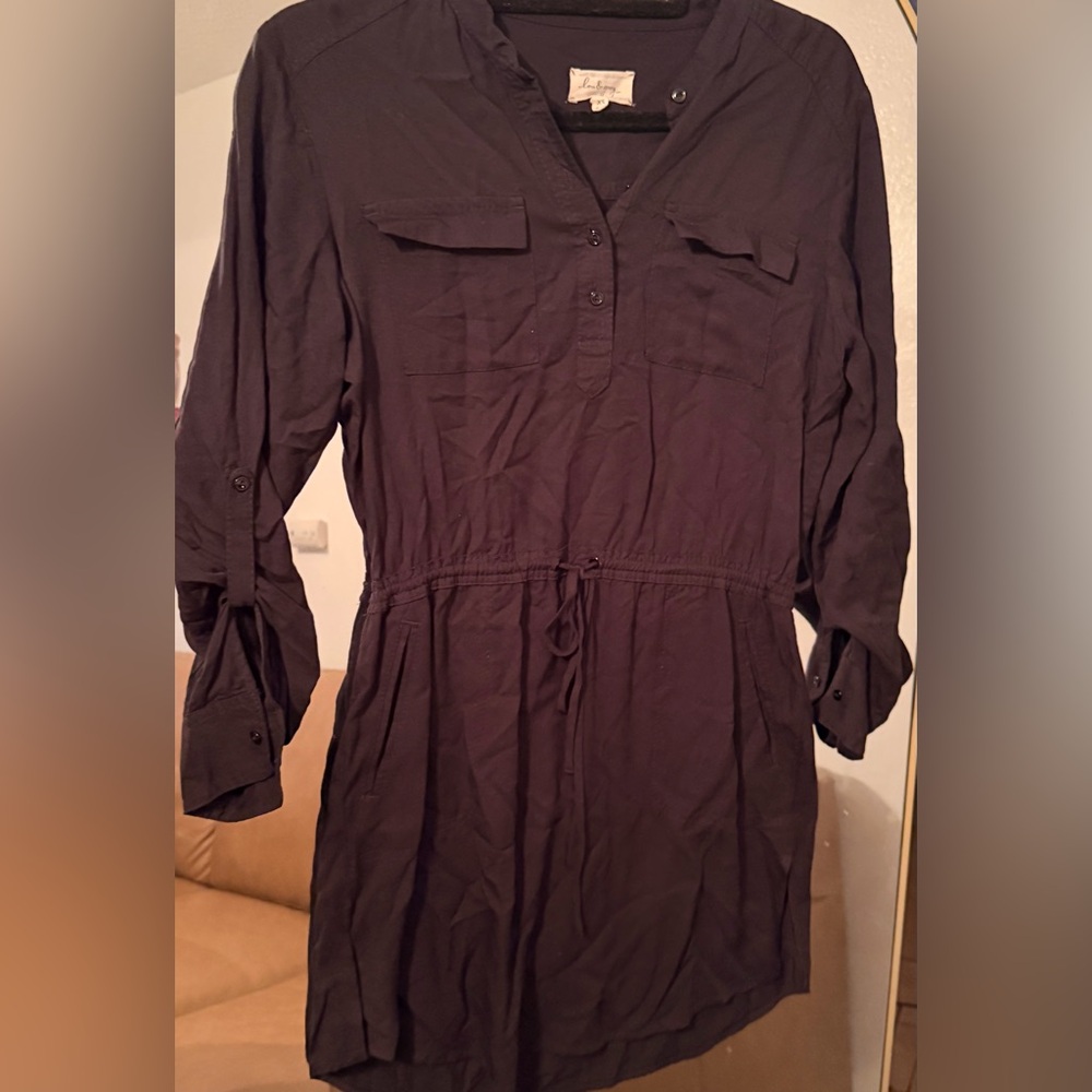Lou & Grey Charcoal Long Sleeve Dress